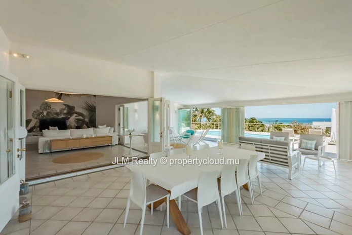 Stunning villa with panoramic views of the sea and Le Morne for sale in Rivière Noire, Mauritius