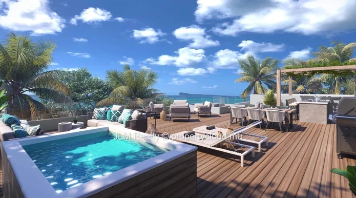 Appartement neuf 2 chambres à vendre à Pointe aux Canonniers, à deux pas des plages – Île Maurice