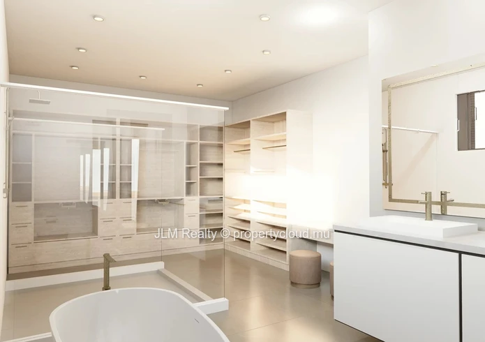 Appartement neuf 3 chambres avec jardin et piscine privée à vendre à Tamarin, île Maurice