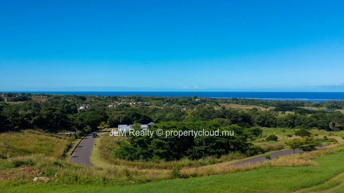 Exceptional plot for sale with panoramic ocean views in Bel Ombre, Mauritius.