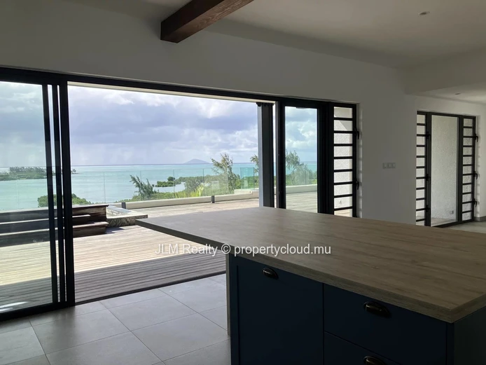 For Sale in St Antoine, Mauritius : Seafront Penthouse, 3 Bedrooms