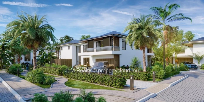 Magnifique villa de 4 chambres avec piscine privative à vendre dans une résidence à Cascavelle, Île Maurice