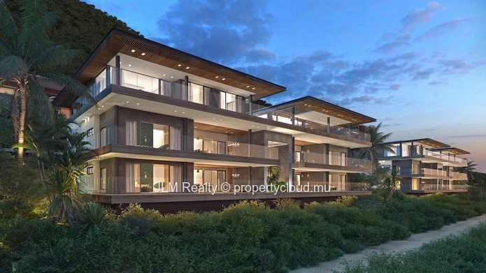 Appartement avec Piscine Privée et Vue sur la Mer et le Morne à Vendre à Tamarin, Île Maurice