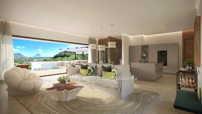 Contemporary Villa for Sale with Sea View in Petite Rivière Noire, Mauritius