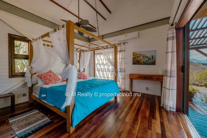 Exceptional Villa with Panoramic Views of the Lagoon and Le Morne for Sale in Rivière Noire, Mauritius