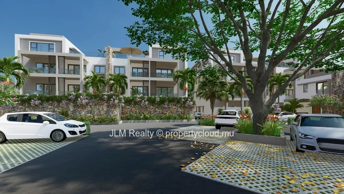 À vendre à Tamarin, Île Maurice : appartement 2 chambres avec terrasses, au cœur de la Smart City