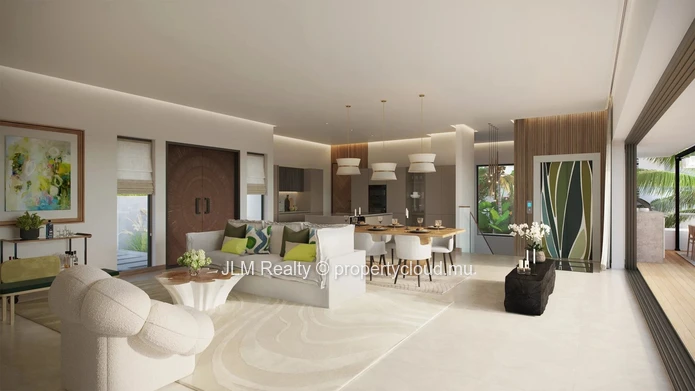 Contemporary Villa for Sale with Sea View in Petite Rivière Noire, Mauritius
