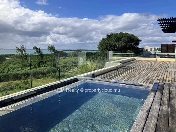 For Sale in St Antoine, Mauritius : Seafront Penthouse, 3 Bedrooms