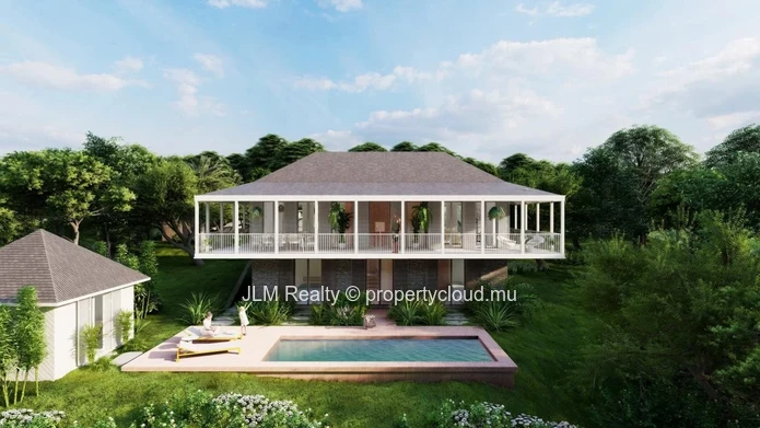 À vendre : Magnifique villa bioclimatique avec vue mer à Baie du Cap, Île Maurice