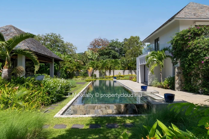 Elegant Balinese Villa with a Stunning Pool for Sale on the East Coast of Mauritius.