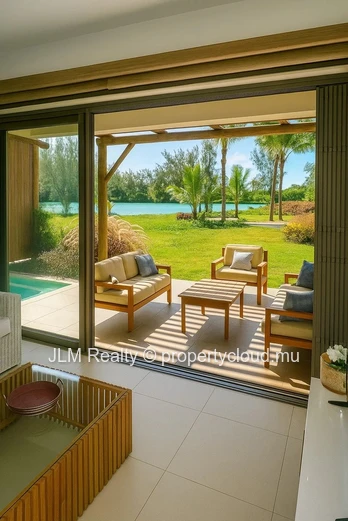Charming Waterfront Duplex for Rent in Calodyne, Mauritius