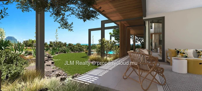Villa bioclimatique de luxe à vendre au sein d’un domaine golfique à Rivière Noire, Île Maurice, avec accès à des pre...