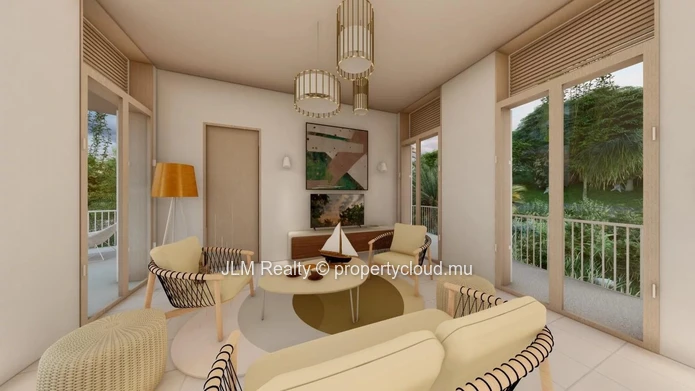 Magnifique villa bioclimatique au toit végétalisé avec vue mer à vendre à Baie du Cap, Île Maurice