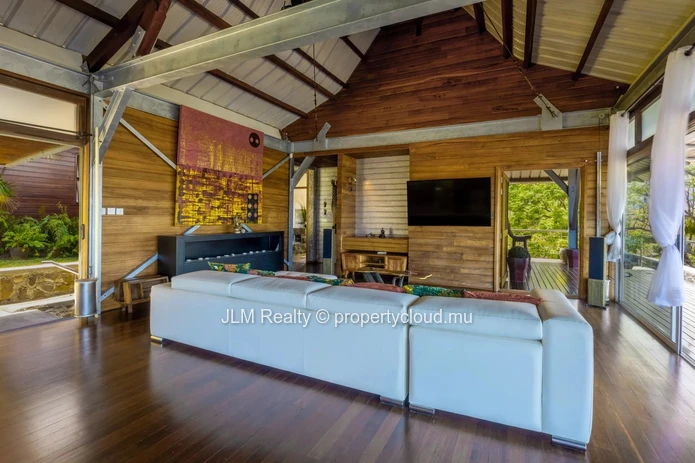 Exceptional Villa with Panoramic Views of the Lagoon and Le Morne for Sale in Rivière Noire, Mauritius