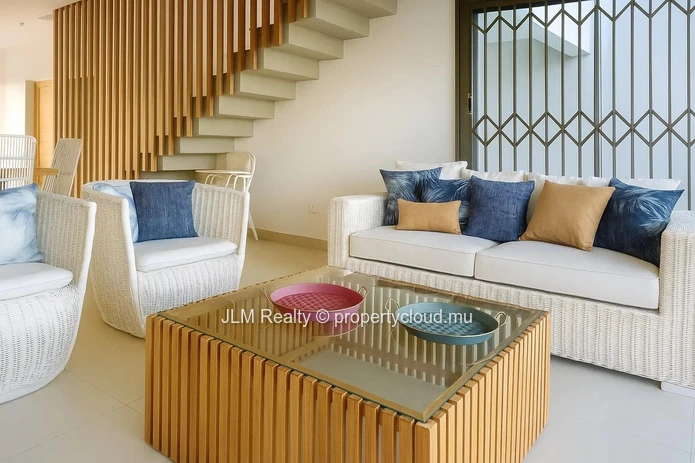 Charming Waterfront Duplex for Rent in Calodyne, Mauritius