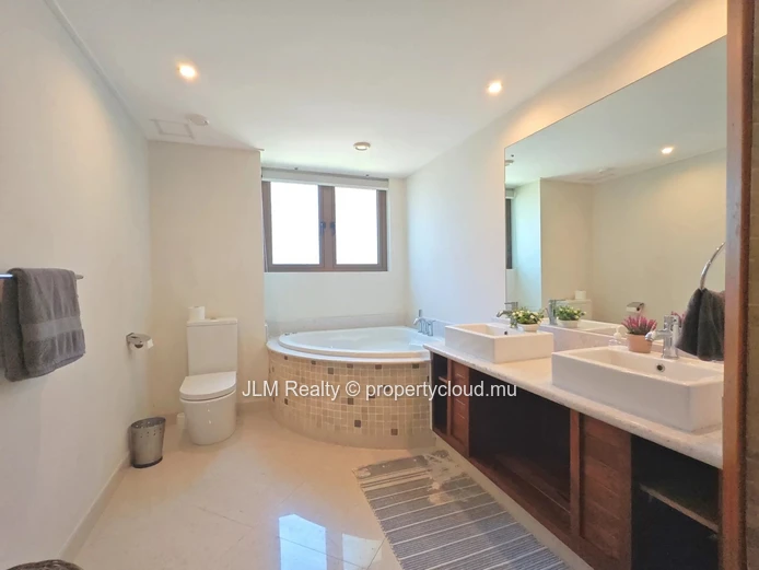 Apartment for rent in Black River, Mauritius with exceptional sea views and views of Le Morne