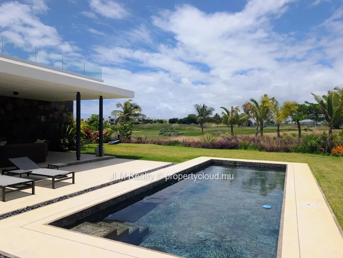 Contemporary Golf-View Villa for Rent in Haute Rive, Mauritius