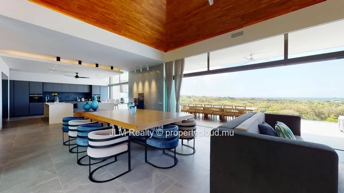 Villa de luxe avec sublime vue sur la mer à vendre à Bel Ombre, Île Maurice