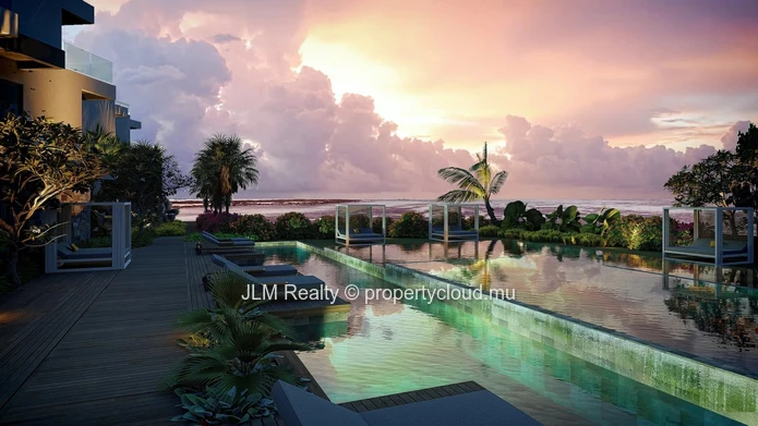 À vendre – Appartement neuf de 3 chambres les pieds dans l’eau, à Poste Lafayette, île Maurice