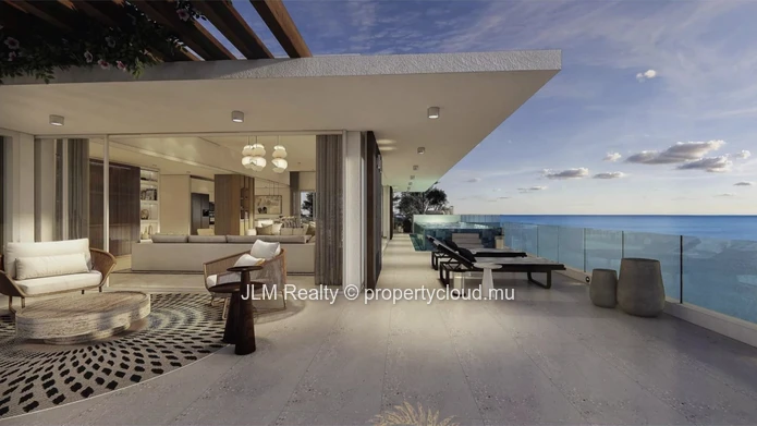 À vendre – Penthouse de prestige dans une résidence pied dans l’eau à Balaclava, île Maurice