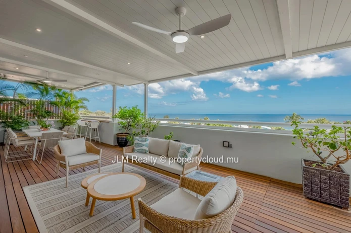 For Sale in Tamarin, Mauritius: Penthouse with Panoramic Sea View and Private Pool
