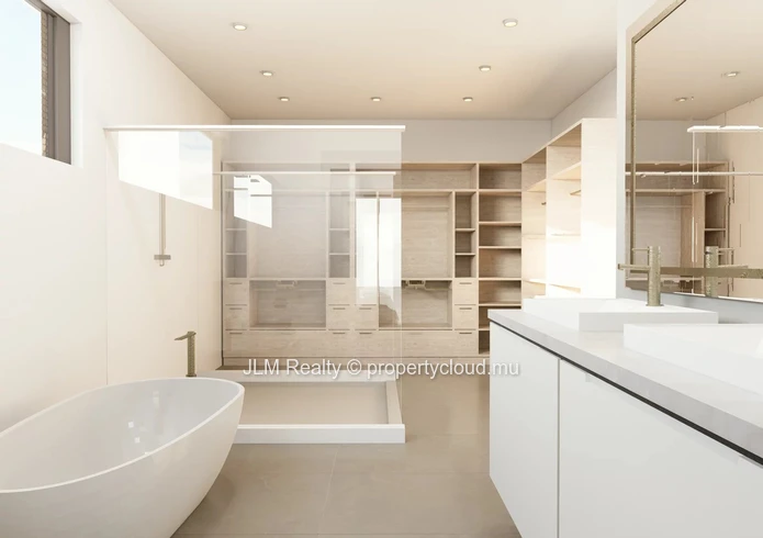 Appartement neuf 3 chambres avec jardin et piscine privée à vendre à Tamarin, île Maurice