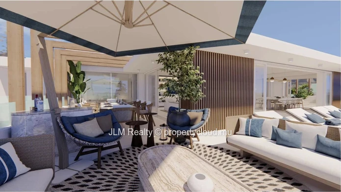 À vendre – Penthouse de prestige dans une résidence pied dans l’eau à Balaclava, île Maurice