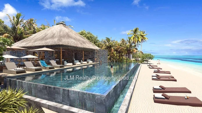 Magnifique appartement à vendre dans un resort pieds dans l’eau à Rivière Noire, Île Maurice