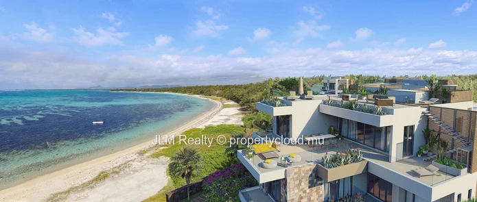 À vendre – Appartement neuf de 3 chambres les pieds dans l’eau, à Poste Lafayette, île Maurice