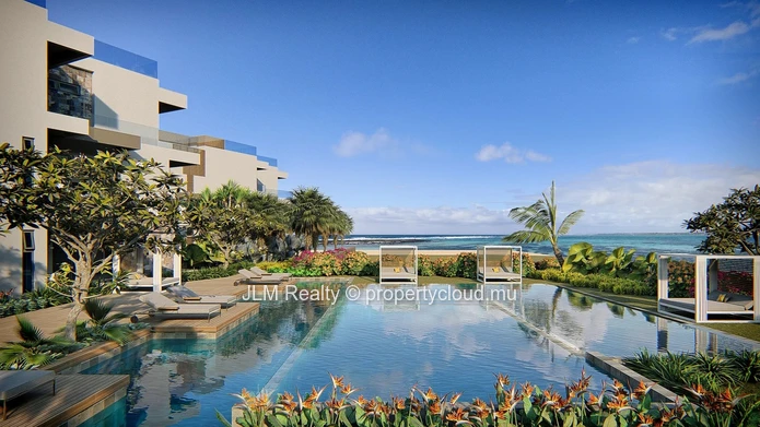 À vendre – Appartement neuf de 3 chambres les pieds dans l’eau, à Poste Lafayette, île Maurice