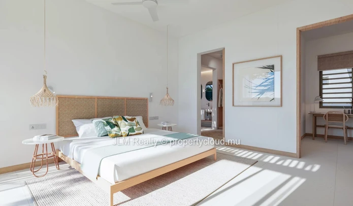Villa bioclimatique de luxe à vendre au sein d’un domaine golfique à Rivière Noire, Île Maurice, avec accès à des pre...