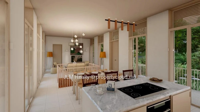 Magnifique villa bioclimatique au toit végétalisé avec vue mer à vendre à Baie du Cap, Île Maurice