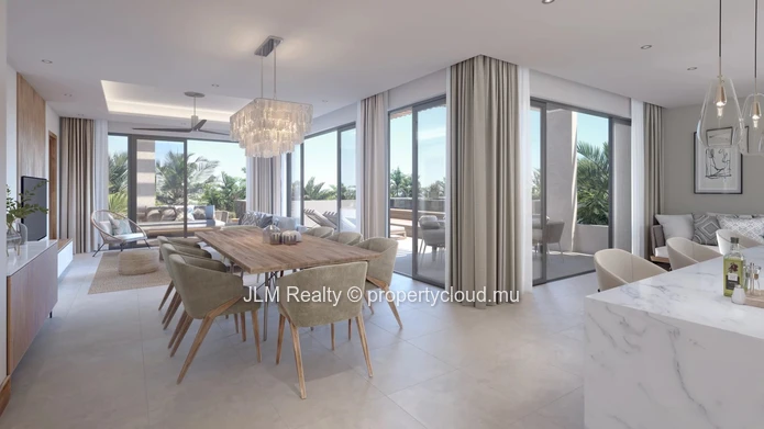 Appartement contemporain avec terrasses à vendre proche lagon à Grand Baie, Île Maurice