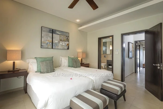 Appartement vue mer à vendre dans un domaine golfique à Beau Champ, sur la côte est de l’Île Maurice
