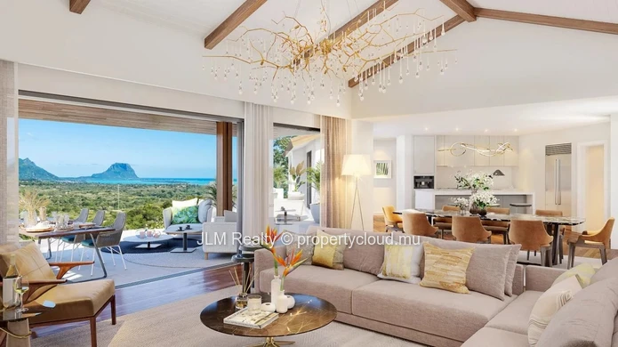 À vendre, penthouse avec une sublime vue sur la mer et la montagne du Morne situé à Petite Rivière Noire, Île Maurice