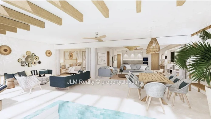 À vendre – Appartement de luxe en rez-de-chaussée avec piscine privée, au sein d’une résidence pied dans l’eau à Bala...
