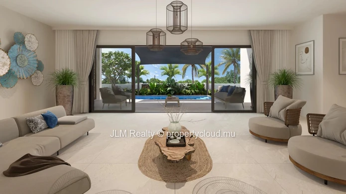 Appartement neuf 3 chambres avec jardin et piscine privée à vendre à Tamarin, île Maurice
