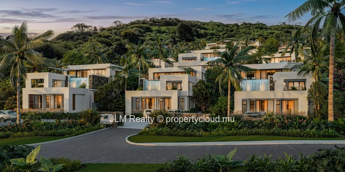 Villa contemporaine à vendre avec vue sur la montagne et Le Morne, à Petite Rivière Noire, Île Maurice