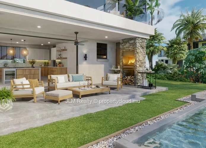 Magnifique villa de 4 chambres avec piscine privative à vendre dans une résidence à Cascavelle, Île Maurice