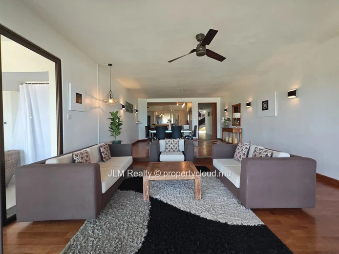 Apartment for rent in Black River, Mauritius with exceptional sea views and views of Le Morne