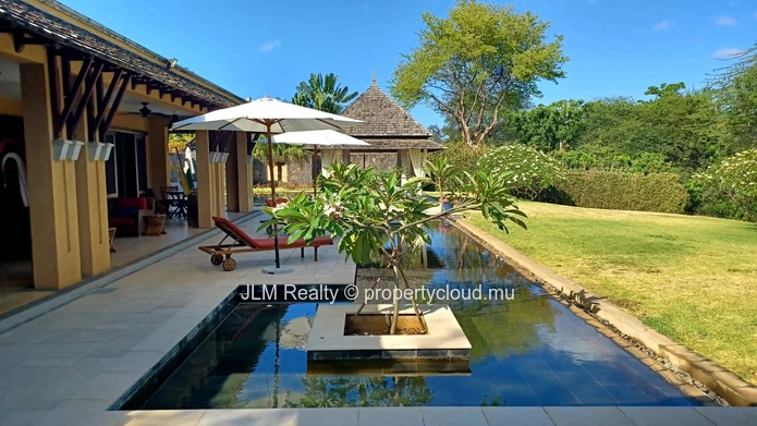 For Rent : Prestigious 4-Bedroom Villa with Pool on Large Plot, Tamarina, Mauritius