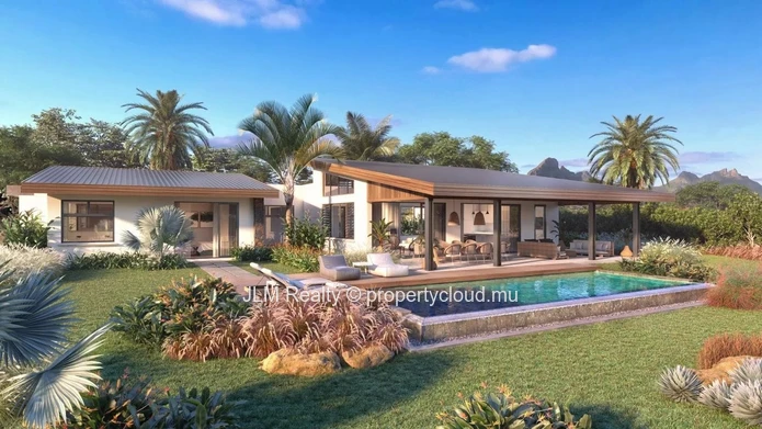 Luxury villa for sale in a new prestigious resort in Tamarin, Mauritius