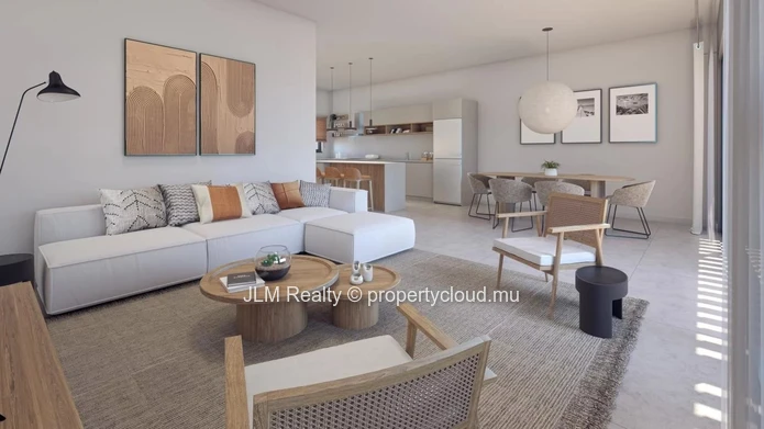 Appartement de luxe en rez-de-chaussée avec un aperçu sur la mer à vendre dans une petite résidence dans les hauteurs...