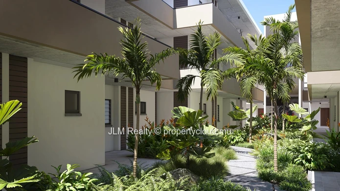 Appartement 1 chambre avec terrasse à vendre à Haute Rive – Résidence haut de gamme sur la côte nord-est de l’île Mau...