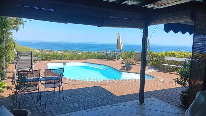 For Sale : Villa with Panoramic Sea View, Pool & Studios, Tamarin, Mauritius