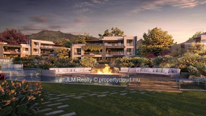 Superbe penthouse à vendre dans une résidence pieds dans l’eau avec vue sur le Morne Brabant situé à Rivière Noire, Î...