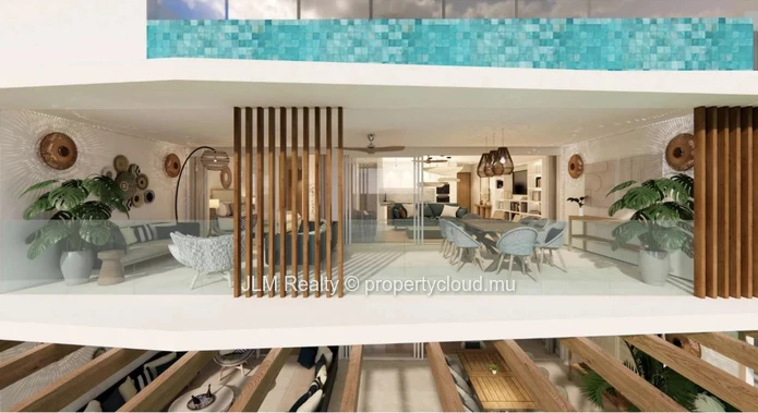 For Sale – Luxury First-Floor Apartment in a Seafront Residence in Balaclava, Mauritius