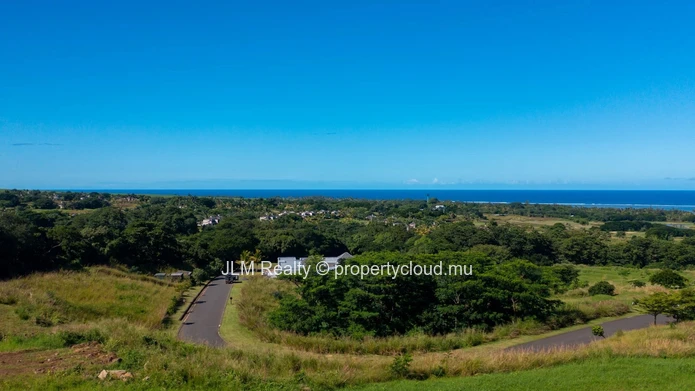 Exceptional plot for sale with panoramic ocean views in Bel Ombre, Mauritius.