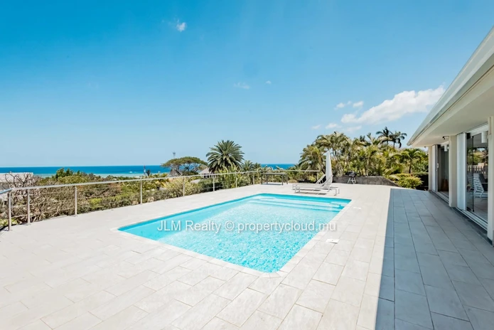 Stunning villa with panoramic views of the sea and Le Morne for sale in Rivière Noire, Mauritius