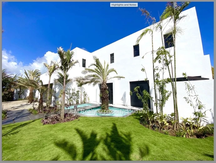 Beautiful villa for sale at Mont Olympe, Cap Malheureux, Mauritius.